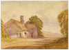 Louisa Eyre-Maunsell, Roadside Cottage – mid-19th-century watercolour painting
