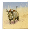 Leland M. Dundas, African Warthog, Kenya – Miniature 1920s watercolour painting