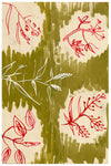 Mid-century Modern Textile Design – Leaf Sprig Pattern: Gouache, Wash & Ink 1953