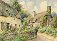 Frank George Trott, Horner Cottages, Somerset – early C20th watercolour painting