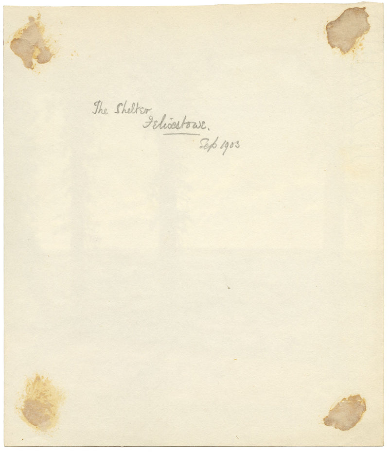 Sea View from Southcliff Shelter, Felixstowe, Suffolk –1903 watercolour painting