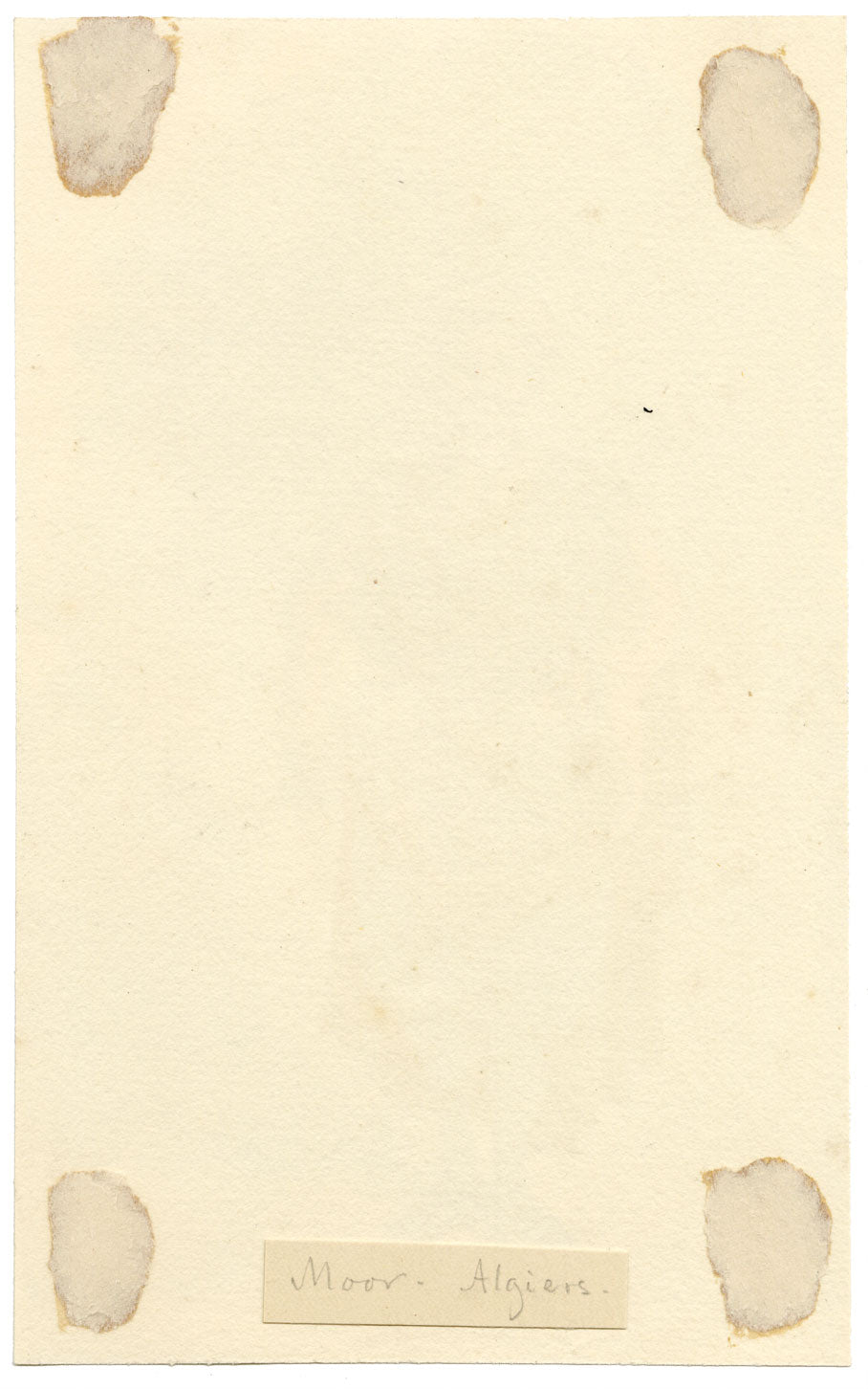 George J. Cayley, Moor of Algiers, Algeria – c.1874 watercolour painting