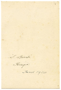 F. Paterson, Chiesa di Santo Spirito, Perugia, Italia – Acquarello del 1900