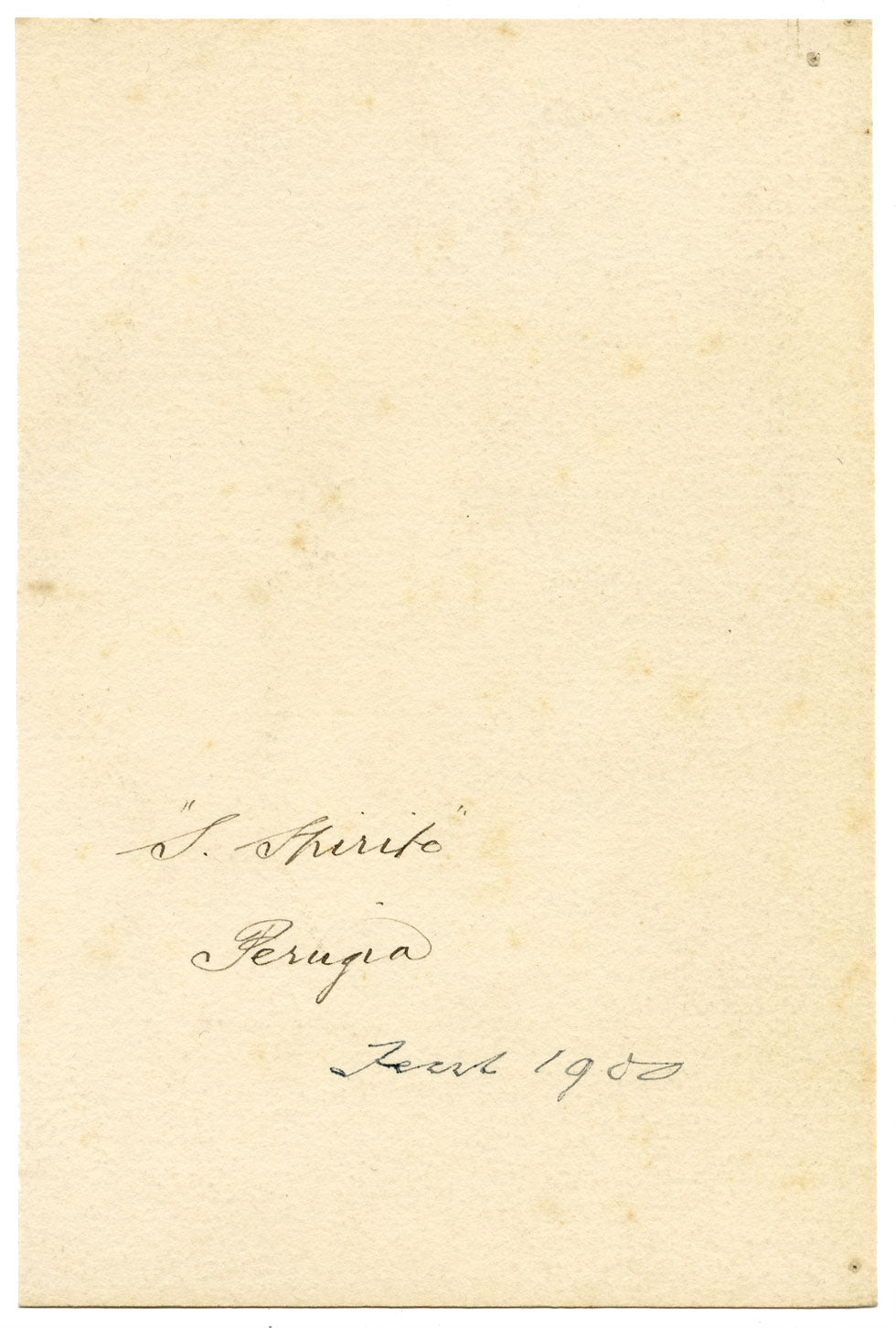 F. Paterson, Chiesa di Santo Spirito, Perugia, Italia – Acquarello del 1900