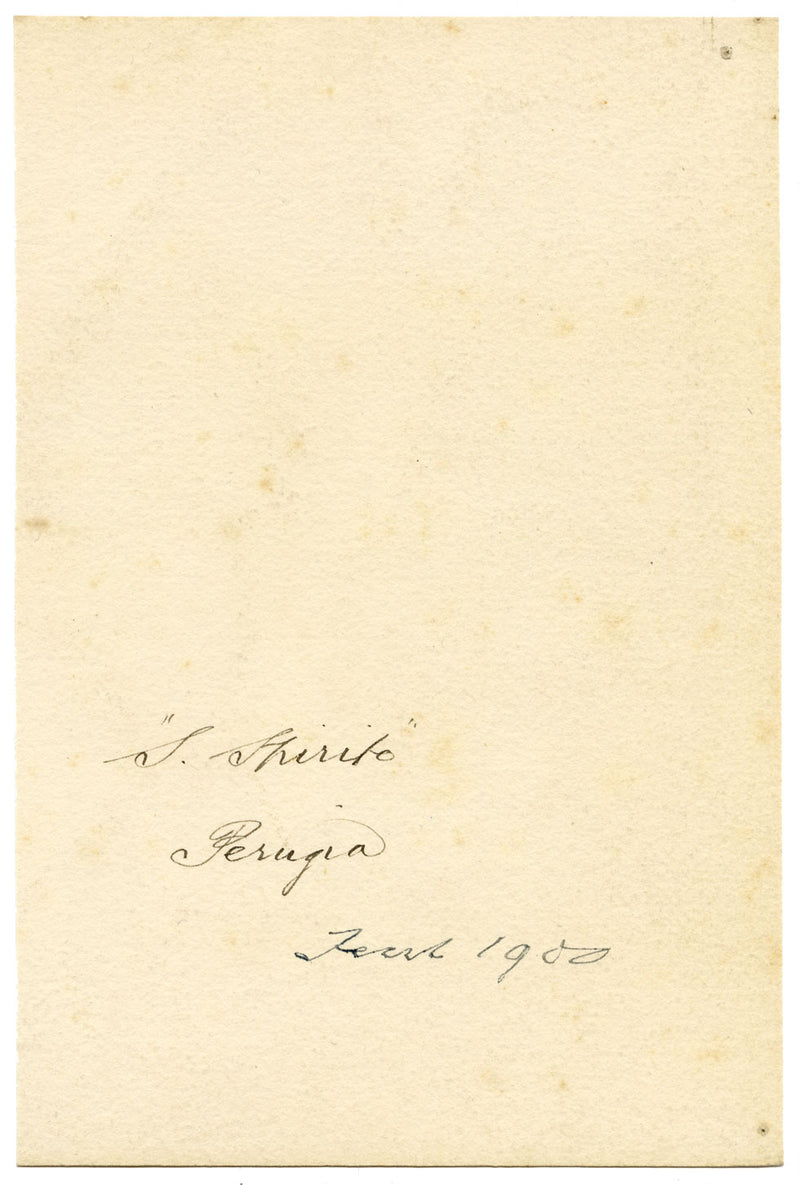 F. Paterson, Chiesa di Santo Spirito, Perugia, Italia – Acquarello del 1900