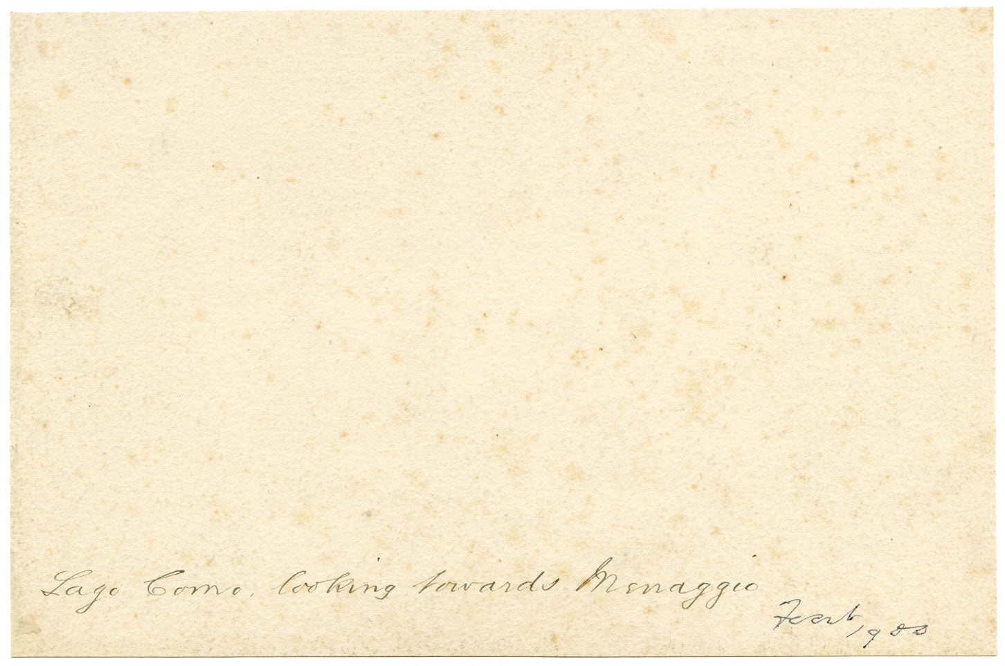 F. Paterson, Lake Como Looking towards Menaggio, Italy – 1900 watercolour