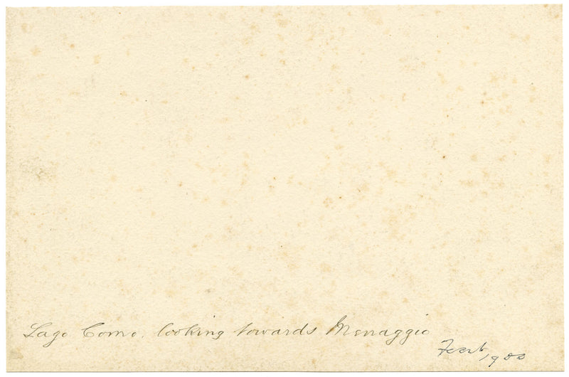 F. Paterson, Lake Como Looking towards Menaggio, Italy – 1900 watercolour