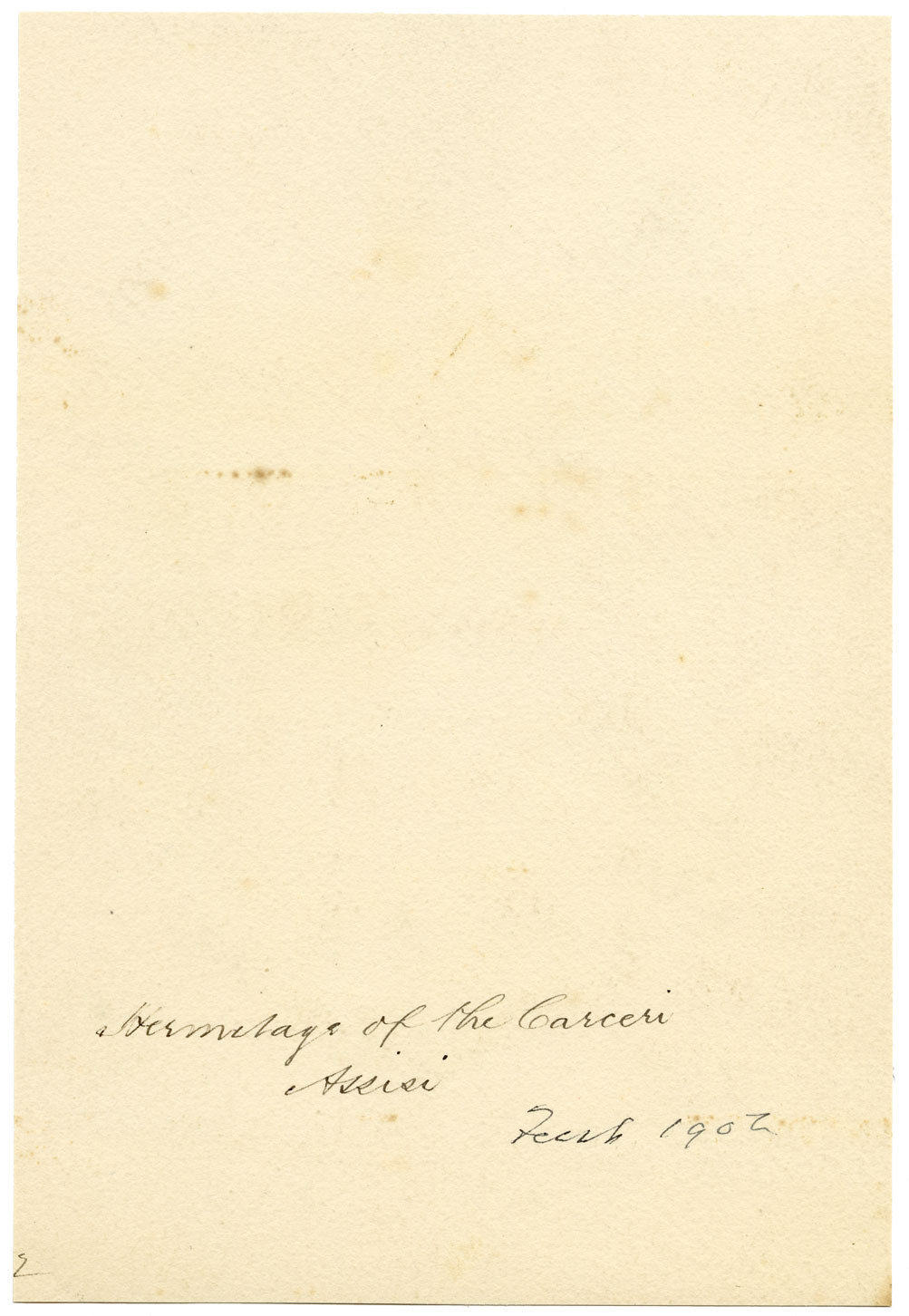 F. Paterson, Hermitage of Carceri, Assisi, Italy – 1902 watercolour painting