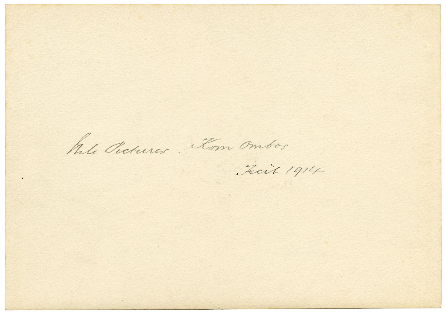 F. Paterson, Temple of Kom Ombo on the Nile, Egypt – 1914 watercolour painting