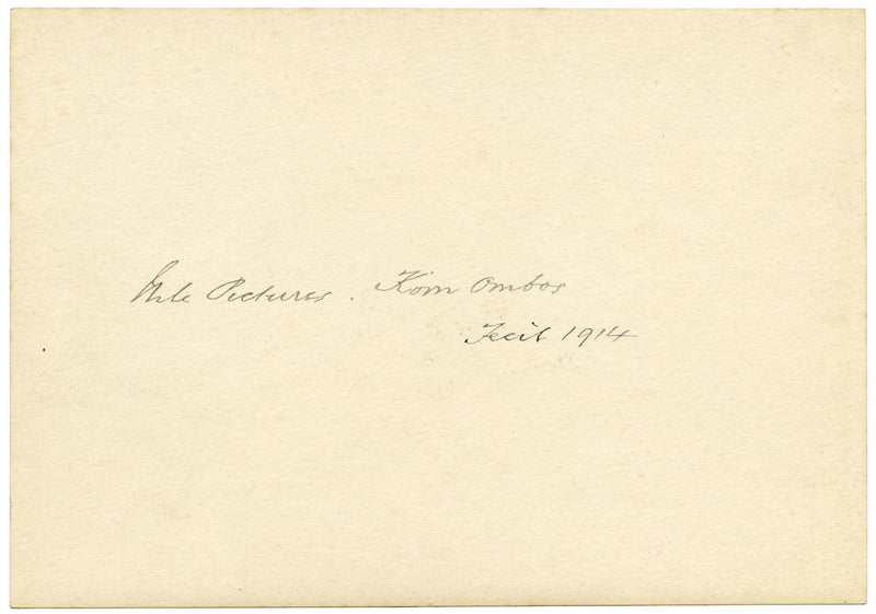 F. Paterson, Temple of Kom Ombo on the Nile, Egypt – 1914 watercolour painting