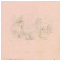 F.W.F., Entrance to Fulham – Original early 19th-century pen & ink drawing