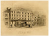 Royal Victorian &amp; Sussex Hotel, Tunbridge Wells, Kent – ​​stampa incisa del 1840