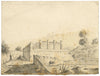 Alfred Swaine Taylor, Tumba de Mamia, Ruinas de Pompeya – Dibujo a grafito de 1829