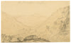 Alfred Swaine Taylor, Ben Vorlich from Glenogle, Scotland – c.1833 drawing