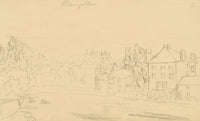 Alfred Swaine Taylor, Llangollen, Wales – Original c.1833 graphite drawing
