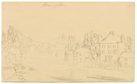 Alfred Swaine Taylor, Llangollen, Wales – Original c.1833 graphite drawing