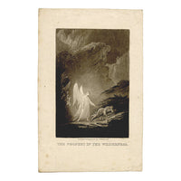 John Martin, Il profeta nel deserto – Stampa originale a mezzatinta del 1826