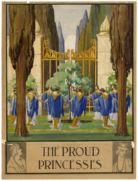 Cerchio di Frederick Cayley Robinson, scenografia simbolista – pittura a guazzo degli anni '10