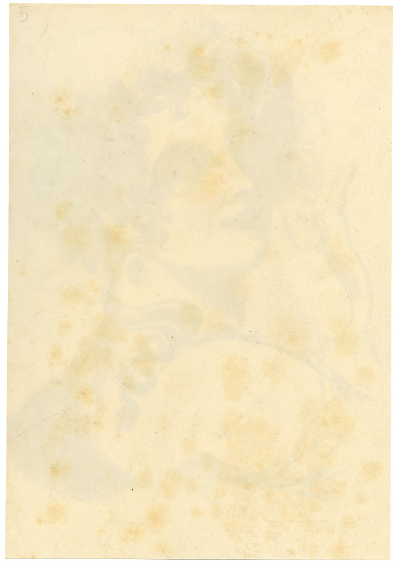 RJ Blesard, Ritratto di Maria Cosway – Disegno originale a gesso del 1832