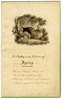 William Lamplough, A una signora al ritorno della primavera – acquerello del 1820 circa