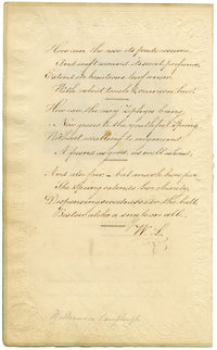 William Lamplough, A una signora al ritorno della primavera – acquerello del 1820 circa