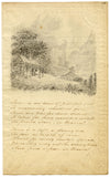 An Hour of Peaceful Rest – Original c.1820 graphite drawing