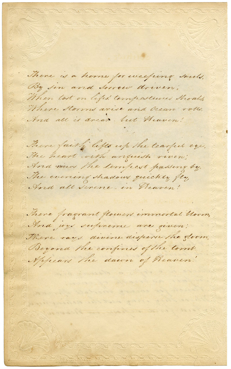 An Hour of Peaceful Rest – Original c.1820 graphite drawing