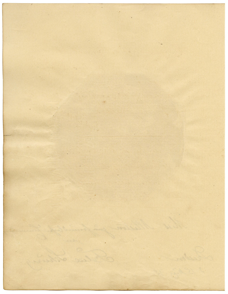 Felix Schurig, Ninfa con cornucopia e ghirlanda di fiori – acquerello del 1875