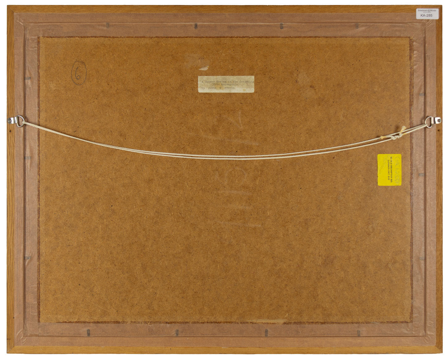 James Walker Tucker, Brezza estiva nei Cotswolds (Horsepools) – dipinto degli anni '30