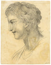 Cornelius Harrison, Ritratto di profilo – Disegno originale a grafite del 1826 circa