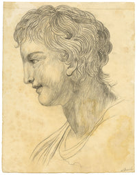 Cornelius Harrison, Ritratto di profilo – Disegno originale a grafite del 1826 circa