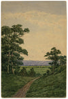 James Ashton, Australian Landscape, Adelaide Hills – late C19th watercolour