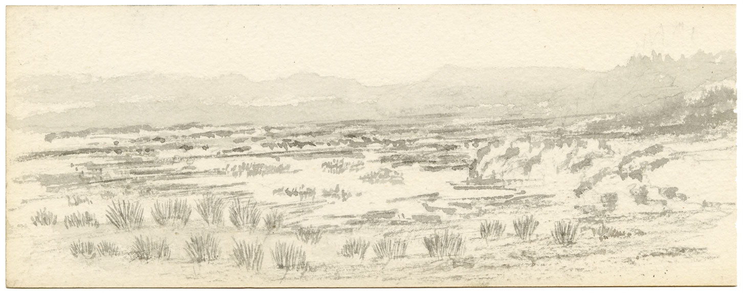 Emily Bruce, St Matthews Church & Vicarage, Blackmoor,Hampshire–1889 watercolour