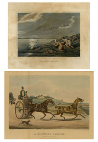 Henry Thomas Alken, Wild Fowl Shooting & A Sporting Tandem – 1820 aquatint pair