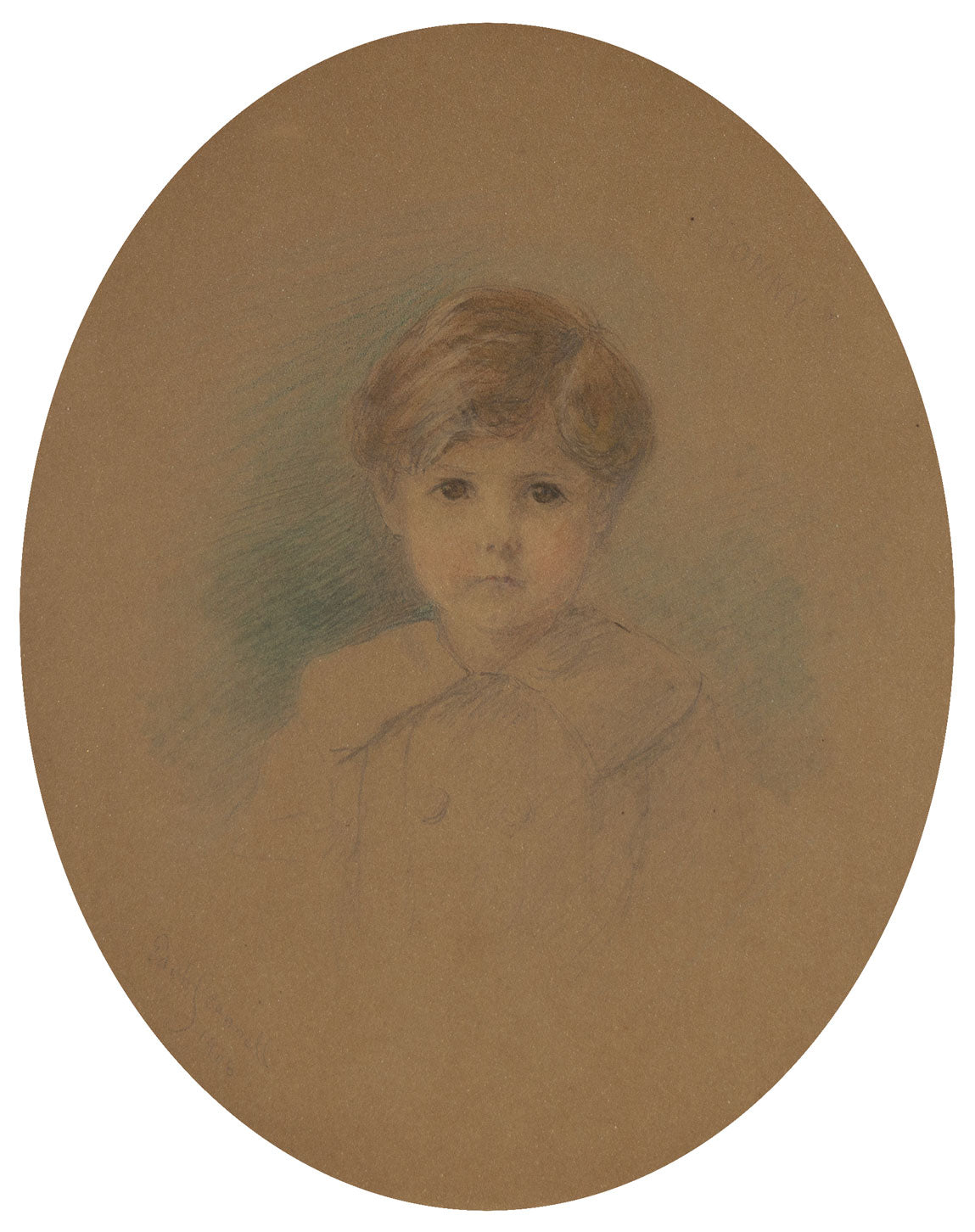 Edith Scannell, 'Sonny' Charles Jeffreys Allen as a Boy – 1908 pastel drawing