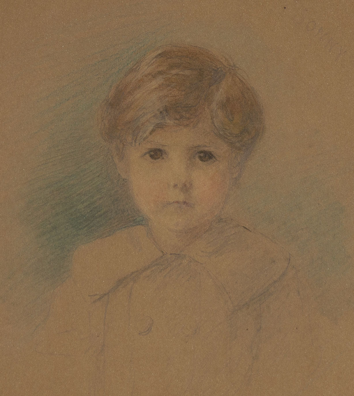 Edith Scannell, 'Sonny' Charles Jeffreys Allen as a Boy – 1908 pastel drawing