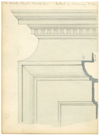 Philip J. Marvin, Detalle arquitectónico de la puerta, Maidstone – acuarela de 1877
