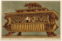 Philip J. Marvin, Ataúd de madera, Palazzo Pubblico, Siena – acuarela de 1876