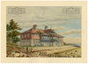 Philip J. Marvin, Arts &amp; Crafts House Design, Isola di Wight – acquerello del 1880 circa