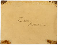 Posiblemente James Holland OWS, Zante desde el puerto, Grecia – acuarela de la década de 1830