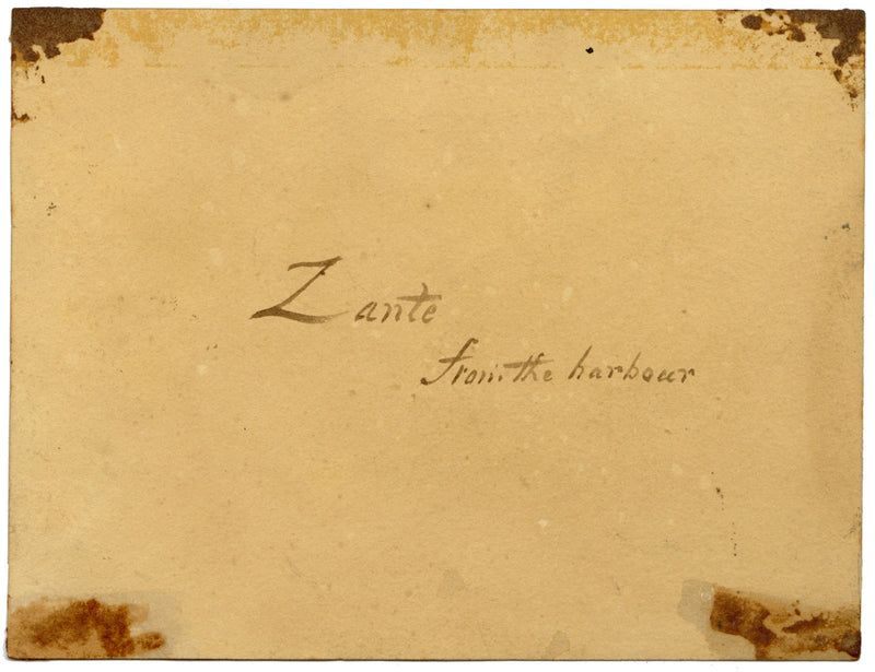 Posiblemente James Holland OWS, Zante desde el puerto, Grecia – acuarela de la década de 1830