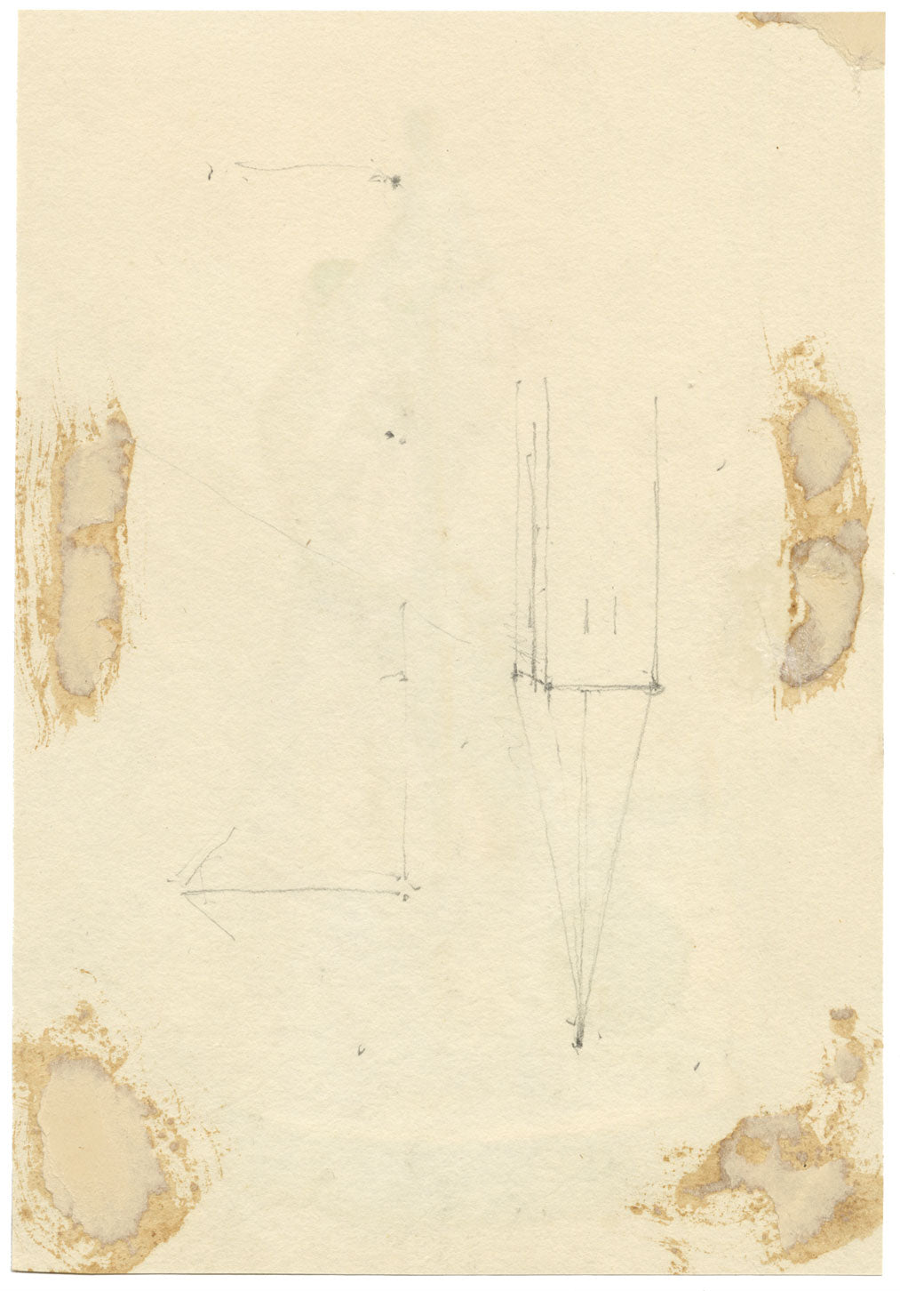 A.F. Busk, Ice Fishing Figurine – Original 1874 watercolour painting