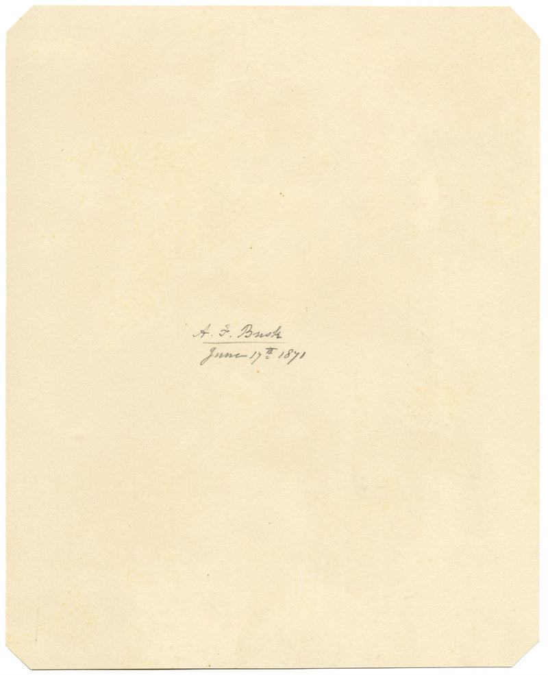 A.F. Busk, Portrait of an Elderly Woman in Fur-trimmed Coat – 1871 watercolour