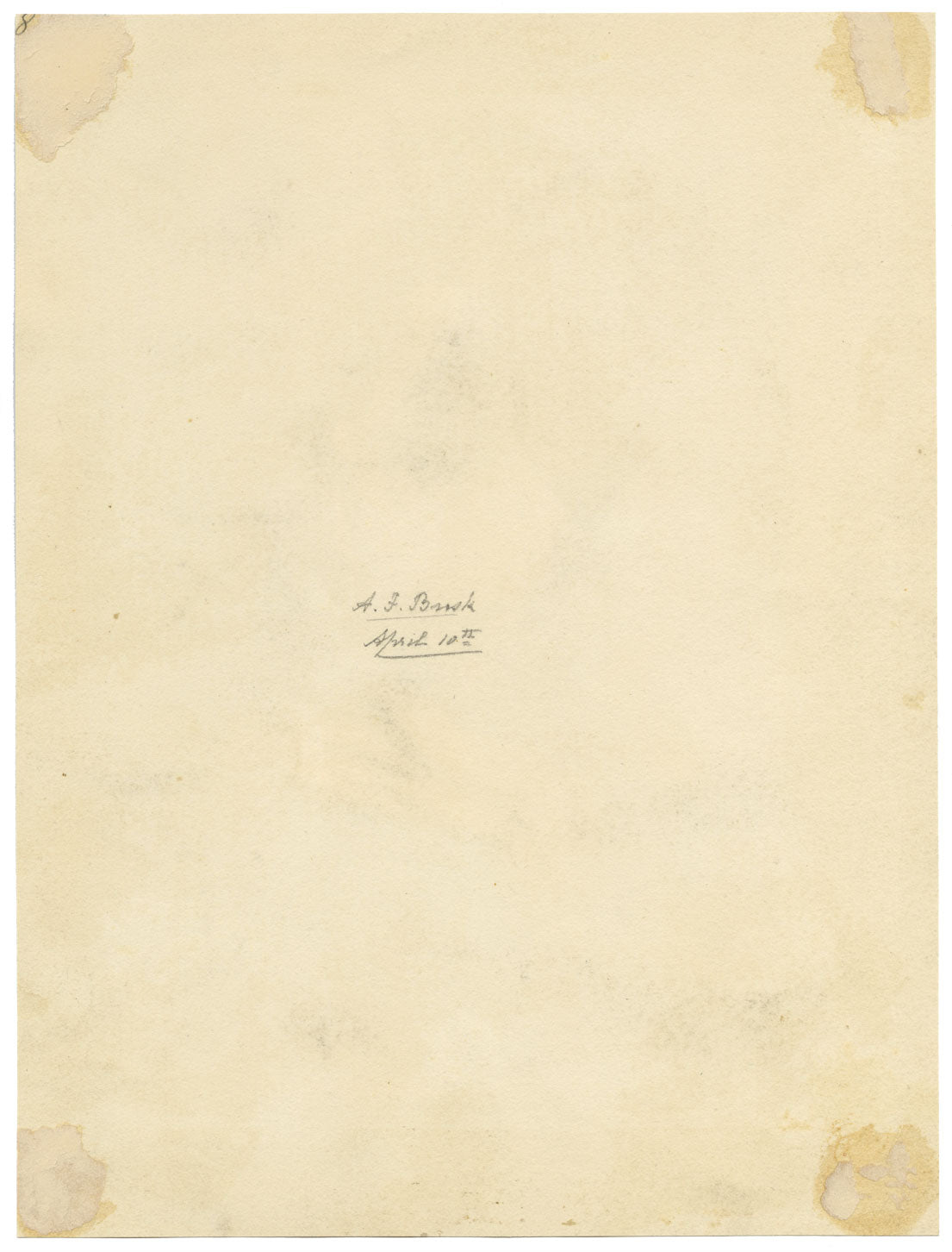 A.F. Busk, Dutch Interior with Grandmother & Girl – 1870s watercolour painting