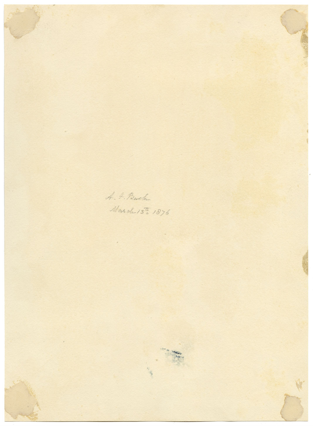 A.F. Busk, Girl on Stepping Stones – Original 1876 watercolour painting