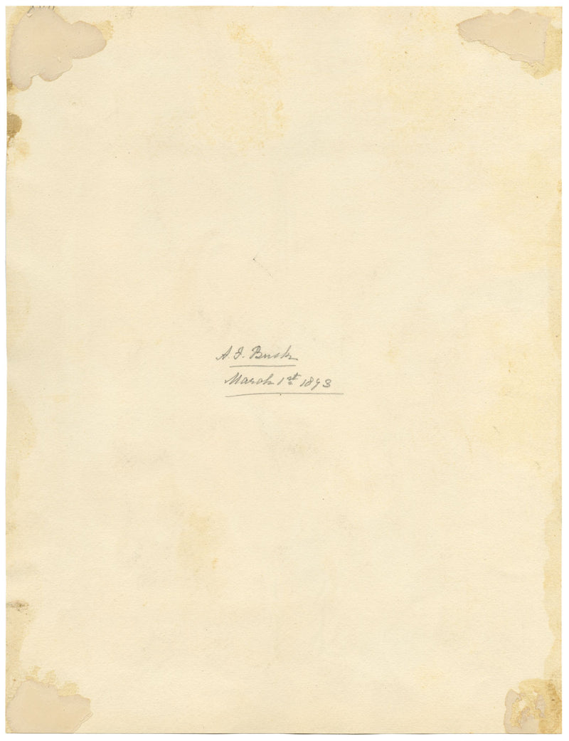 A.F. Busk, Children on a London Street – Original 1873 watercolour painting