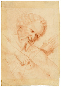 Satyr Archer – Original 17th-century red chalk old master drawing