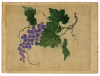 Vid japonesa – Pintura sobre seda de finales del siglo XIX del período Meiji