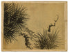 Japanese Pine Branch – Meiji period late 19th-century painting on silk