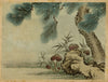 Japanese Pine Tree – Meiji period late 19th-century painting on silk